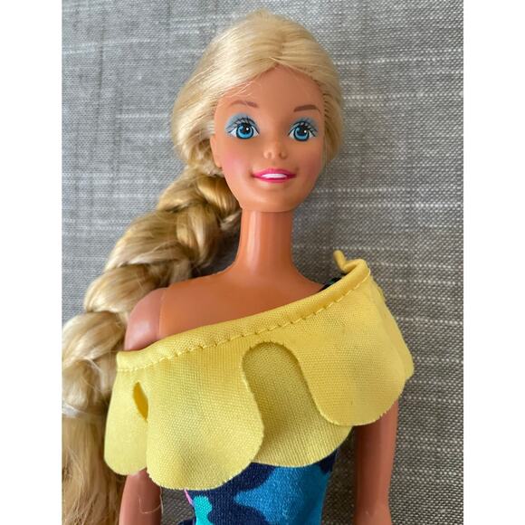 Tropical Barbie Mattel Vintage 80's Blonde Hair Barbie - Picture 4 of 14